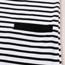   - Monochrome Breton Polo Dress