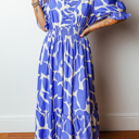  Love Kuza - Azure Whimsy Smocked Midi Dress