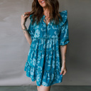  Love Kuza - Teal Bloom Tiered Mini