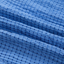  <.>- Sky Gingham Tie-Sleeve Midi Dress