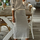  Love Kuza - Coastal Stripe Knit Set