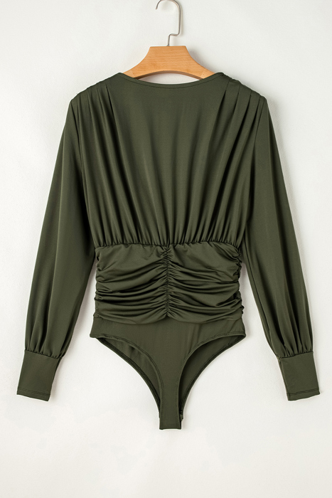 Love Kuza - Midnight Muse Ruched Bodysuit