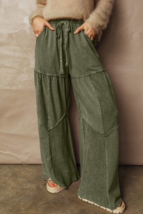 Love Kuza - Olive Drift Patchwork Lounge Pant