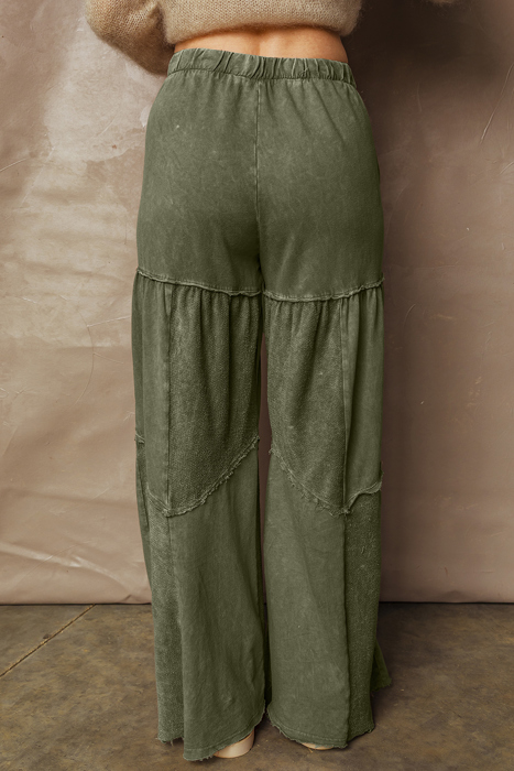 Love Kuza - Olive Drift Patchwork Lounge Pant