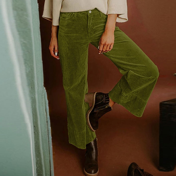 Love Kuza - Evergreen Corduroy Wanderer Pants