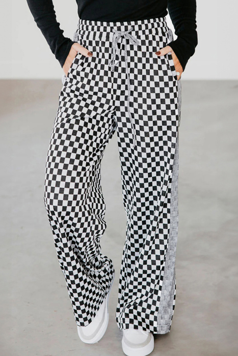 Love Kuza - Checkerboard Streetwide Lounge Pant