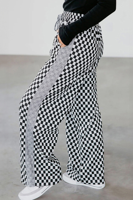 Love Kuza - Checkerboard Streetwide Lounge Pant