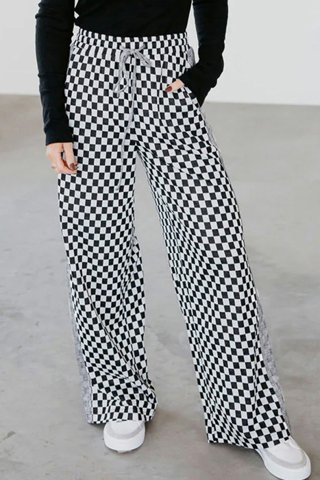 Love Kuza - Checkerboard Streetwide Lounge Pant
