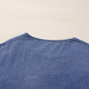  Love Kuza - Indigo Dream Ruffled Denim Top