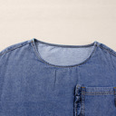  Love Kuza - Indigo Dream Ruffled Denim Top