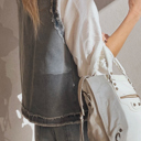  Love Kuza - Urban Edge Frayed Denim Vest