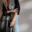  Love Kuza - Urban Edge Frayed Denim Vest