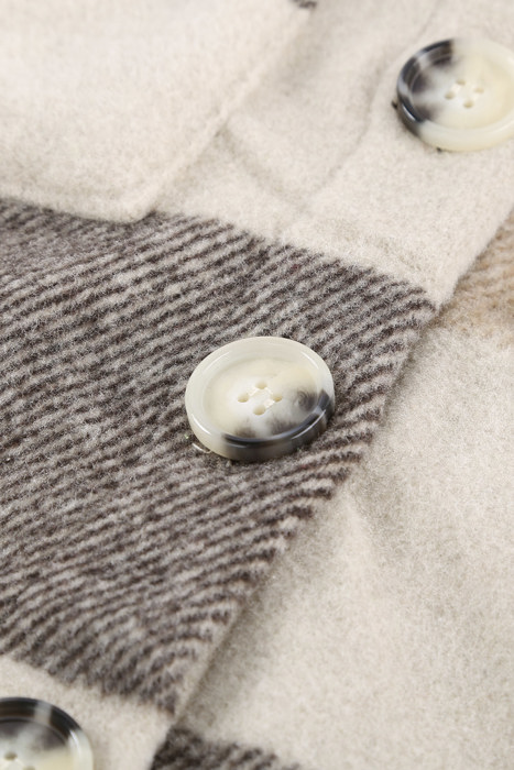 Love Kuza - Mocha Patchwork Shacket