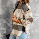  Love Kuza - Mocha Patchwork Shacket