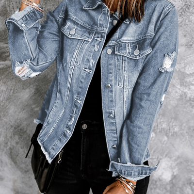Love Kuza - Rebel Edge Distressed Denim Jacket