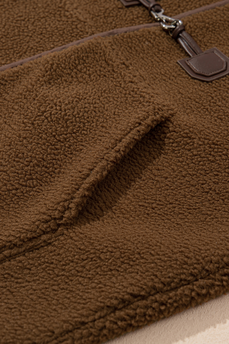 Love Kuza - Mocha Trail Toggle Fleece Jacket