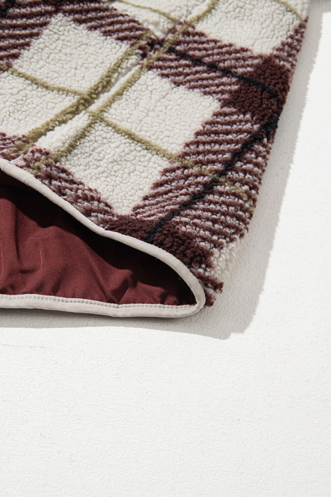 Love Kuza - Highland Haven Plaid Sherpa Jacket