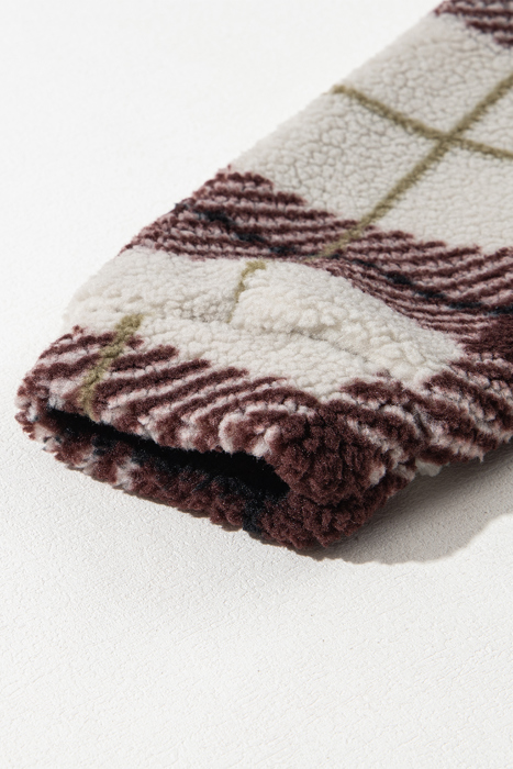 Love Kuza - Highland Haven Plaid Sherpa Jacket