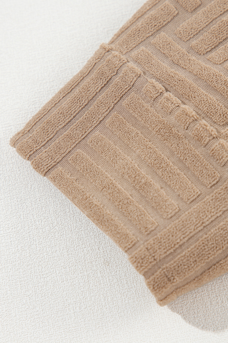 Love Kuza - Mocha Maze Textured Button Shacket