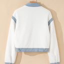  Love Kuza - Winterlight Denim-Trim Jacket