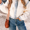  Love Kuza - Winterlight Denim-Trim Jacket