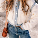  Love Kuza - Winterlight Denim-Trim Jacket