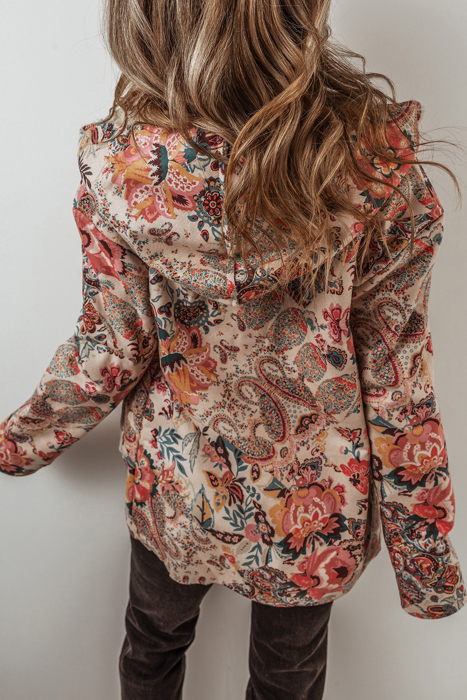 Love Kuza - Boho Bloom Sherpa Jacket