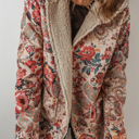  Love Kuza - Boho Bloom Sherpa Jacket