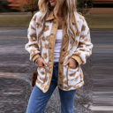 Beige Small Love Kuza - Daisy Dreams Sherpa Jacket