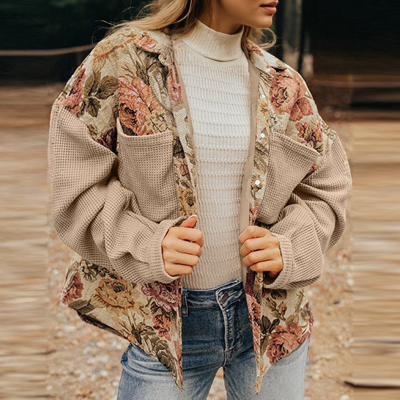 Love Kuza - Garden Whimsy Patchwork Shacket