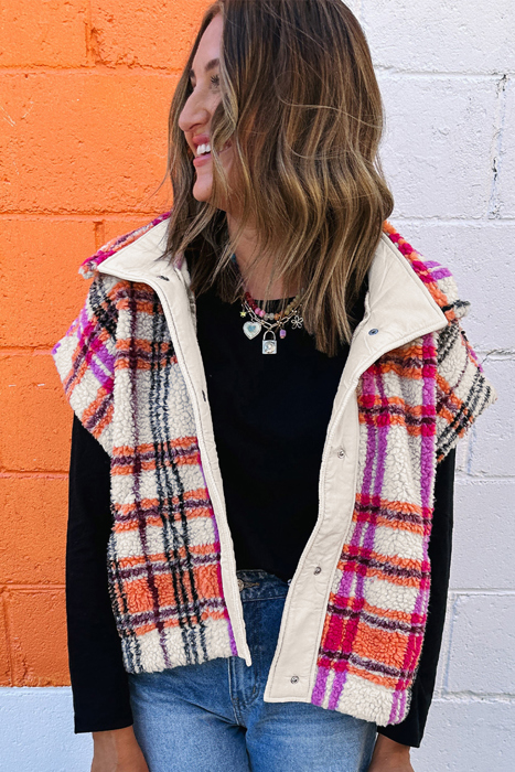 Love Kuza - Sunset Glow Sherpa Vest