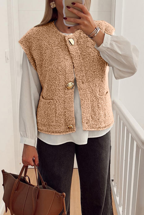 Love Kuza - Golden Hearth Sherpa Vest