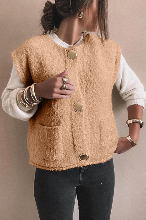 Love Kuza - Golden Hearth Sherpa Vest