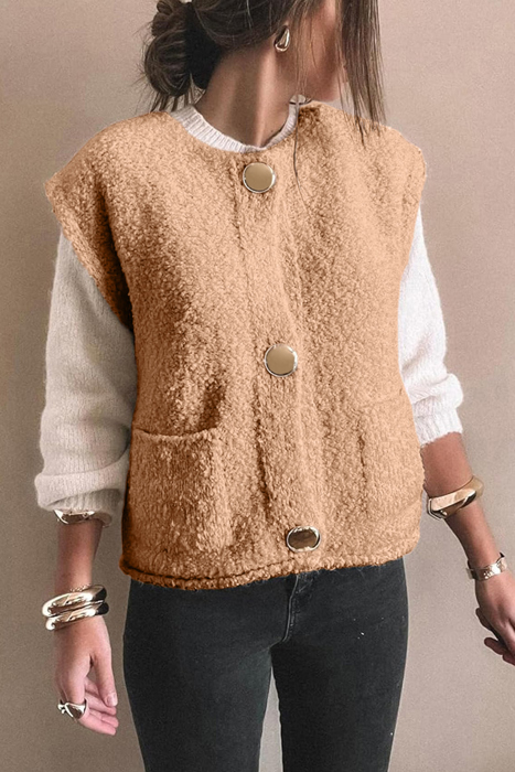 Love Kuza - Golden Hearth Sherpa Vest
