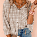  Love Kuza - Cozy Trail Plaid Hoodie Shirt