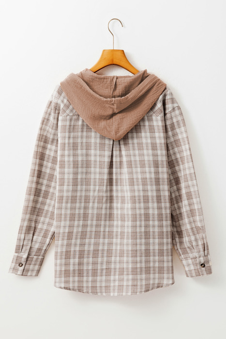 Love Kuza - Cozy Trail Plaid Hoodie Shirt
