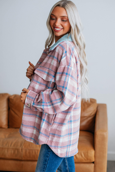 Love Kuza - Sugarplum Plaid Shacket