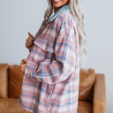  Love Kuza - Sugarplum Plaid Shacket