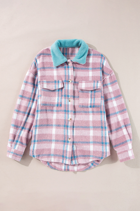 Love Kuza - Sugarplum Plaid Shacket