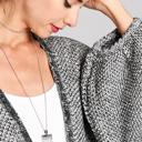  Love Kuza Waffle Knit Slouchy Cardigan