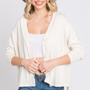  Love Kuza Belong - Snowfall Bliss Cable Knit Cardigan - Size Small