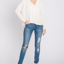  Love Kuza Belong - Snowfall Bliss Cable Knit Cardigan - Size Small