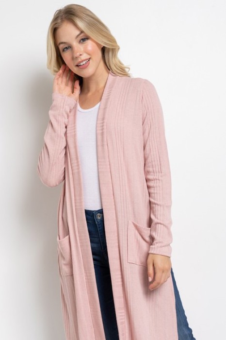 Love Kuza Belong - Blush Haven Longline Cardigan