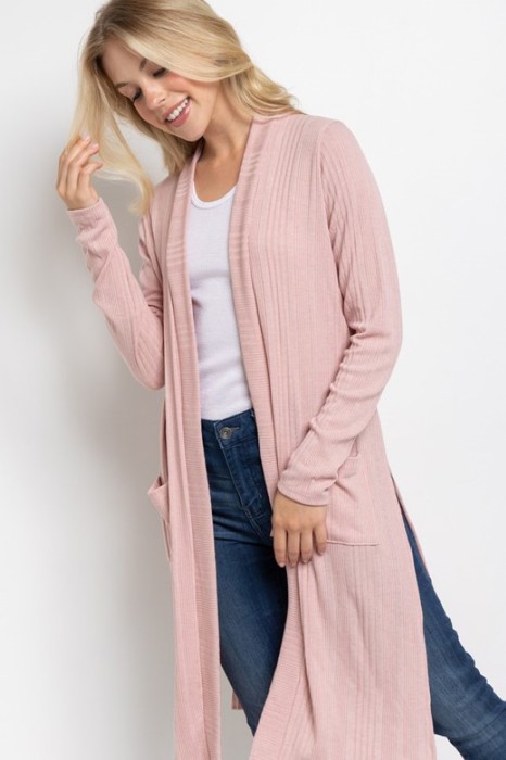 Love Kuza Belong - Blush Haven Longline Cardigan