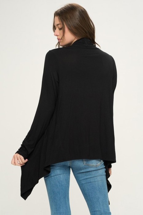 Love Kuza Belong - Midnight Flow Drape Cardigan