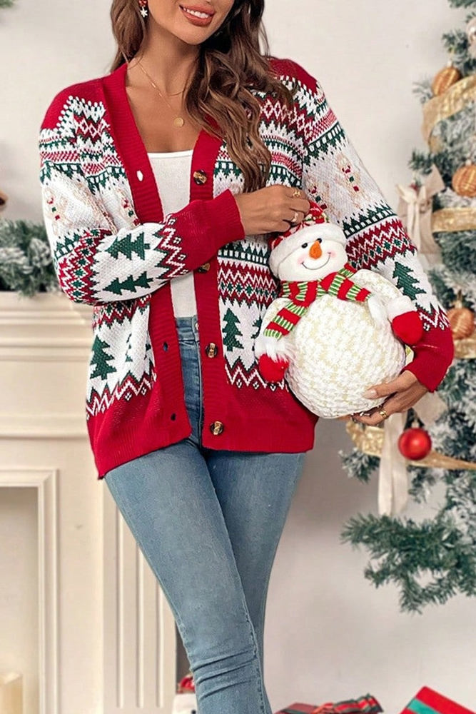 Love Kuza Gingerbread Cheer Cardigan