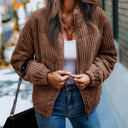 Brown Large Love Kuza Chenille Haven Jacket