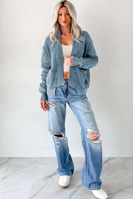 Love Kuza - Misty Bay Chenille Cardigan