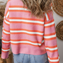  Love Kuza - Candy Pop Striped Cardigan