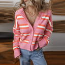  Love Kuza - Candy Pop Striped Cardigan